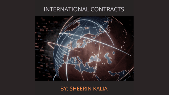 International Contracts